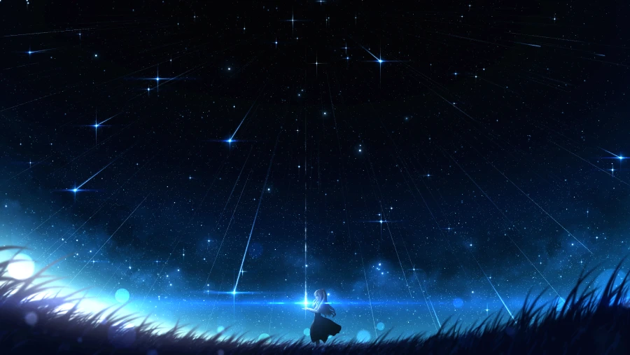 3k星星眼星星眼壁纸-夜晚背景-《星星眼夜》壁纸-场地「哲风壁纸」