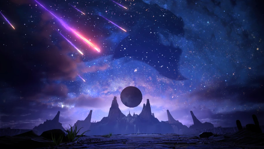 4k星星眼星星眼壁纸-龙壁纸-《星星眼夜》图片-彗星星眼「哲风壁纸」