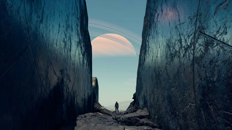 4k行星星眼壁纸-星星眼空图片-宇航服「哲风壁纸」