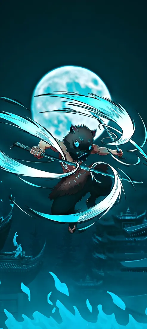 《水上》手机壁纸-液体壁纸恶魔杀手kimetsu no yaiba「哲风壁纸」