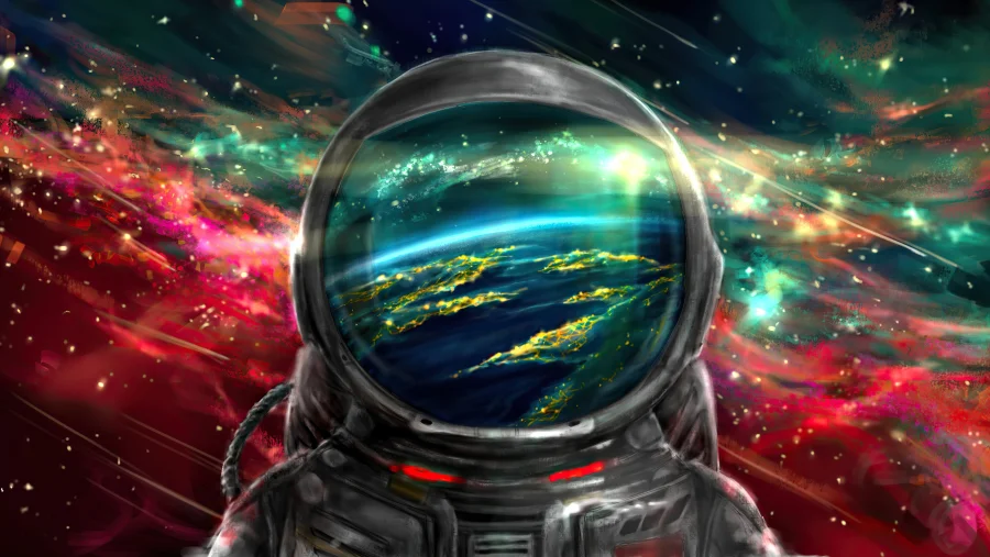 4k星星眼星星眼壁纸-行星星眼图片-《宇航员》图片-空间艺术「哲风壁纸」