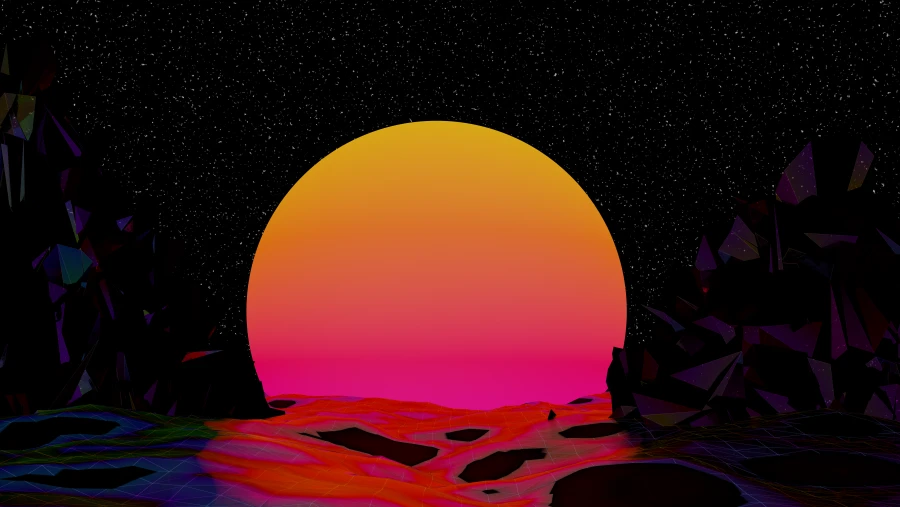 8k星星眼星星眼壁纸-海背景-日落背景-夜晚「哲风壁纸」