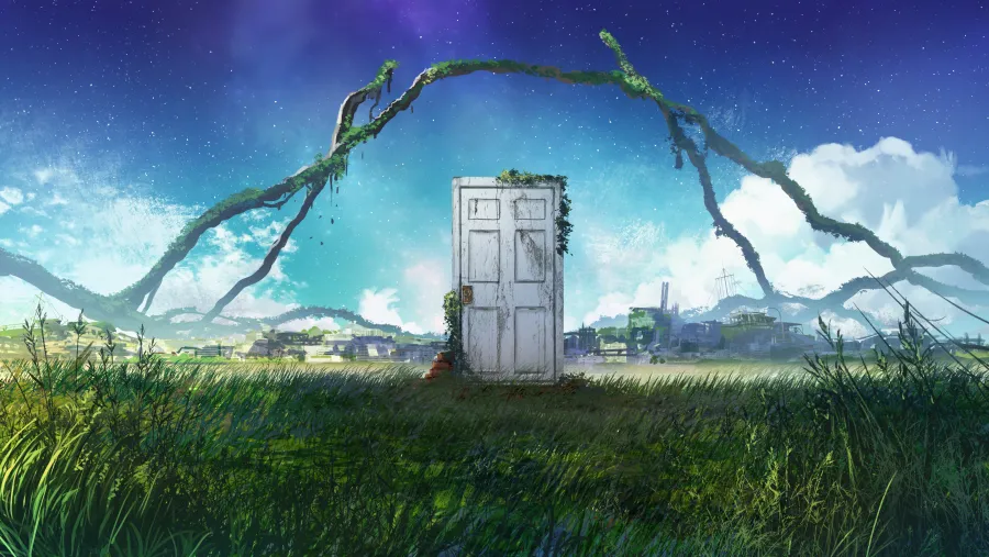 4k星星眼星星眼壁纸-草图片-《门》背景-铃目「哲风壁纸」