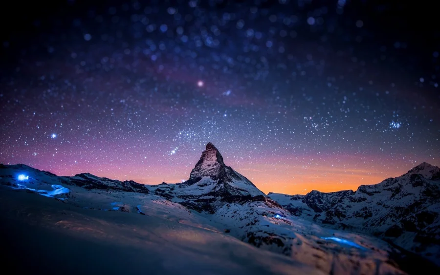 2k星星眼星星眼壁纸-雪峰图片-《马特宏峰》图片-天空景观「哲风壁纸」