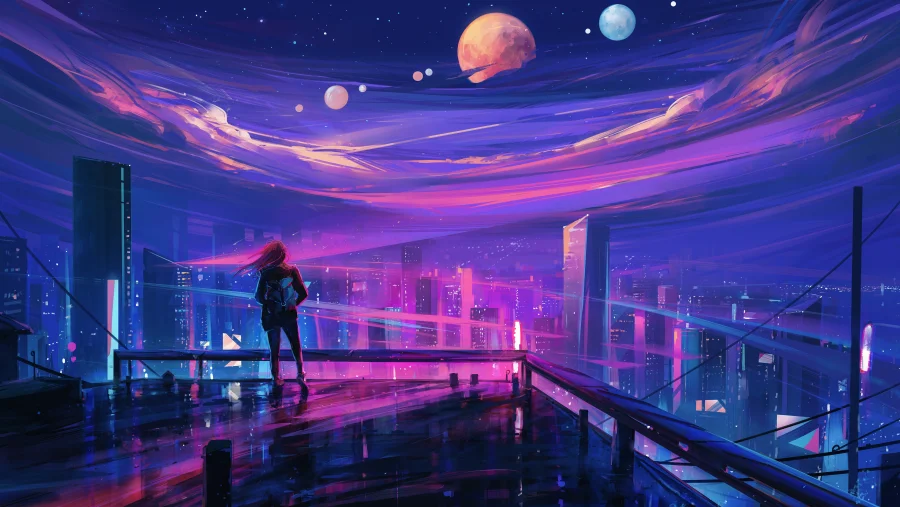 4k星星眼星星眼壁纸-城市图片-《行星星眼》图片-城市景观「哲风壁纸」