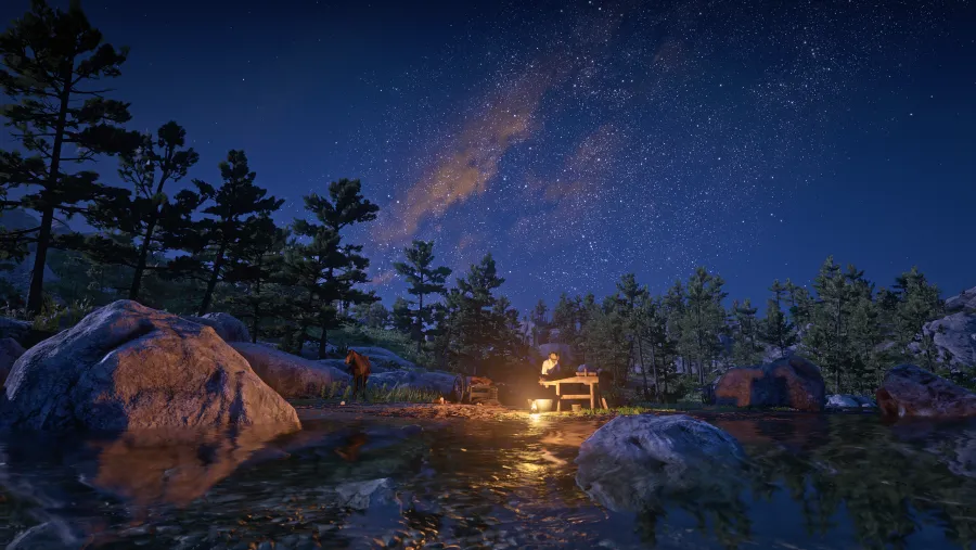 3k星星眼星星眼壁纸-岩石-《夜空》壁纸-摇滚明星星眼游戏「哲风壁纸」
