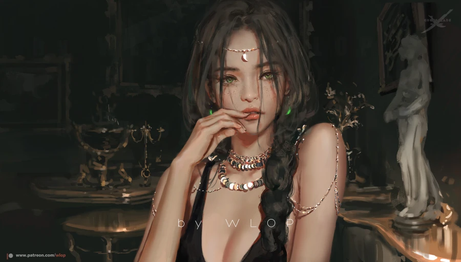2k风神壁纸 - 鬼刃壁纸 - WLOP「哲风壁纸」