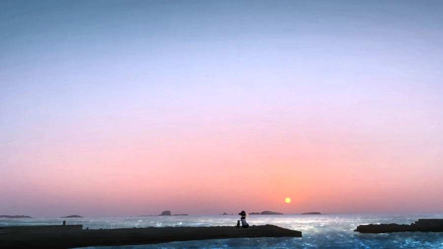 4k太阳壁纸-海背景-《黎明》背景-福里（艺术家）「哲风壁纸」